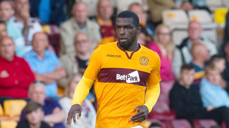 Cedric Kipre in action for Motherwell