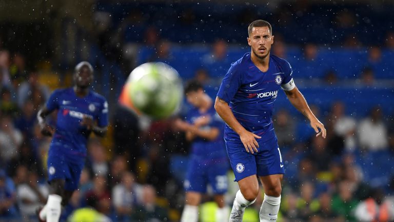  during the pre-season friendly match between Chelsea and Lyon at Stamford Bridge on August 7, 2018 in London, England.
