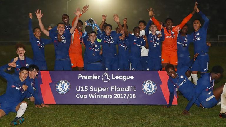Chelsea were the 2017/18 champions of the U15 Super Floodlit Cup, a competition that aids youngsters' development with the unique experience of night-time matches under floodlights in testing conditions
