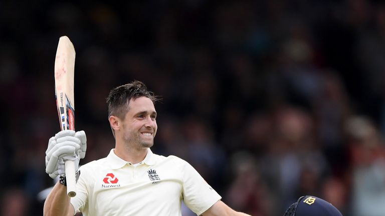 Chris Woakes during Day 3 of the 2nd Test Match between England and India at Lord's Cricket Ground on August 11, 2018 in London, England.