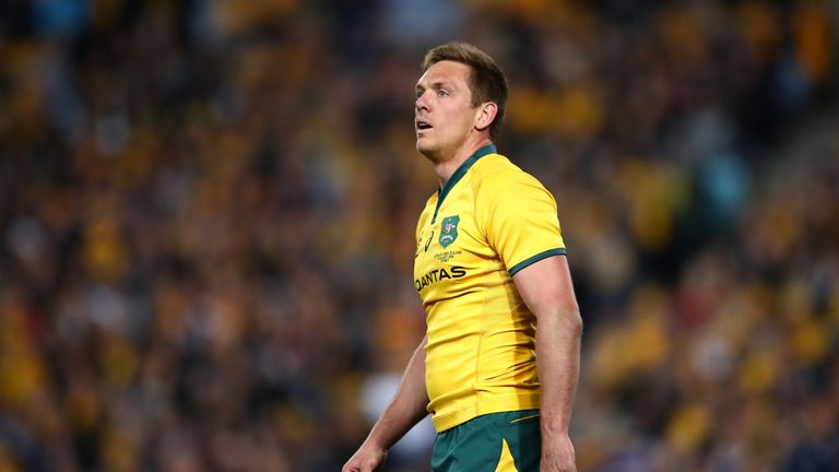  Dane Haylett-Petty of the Wallabies looks on during The Rugby Championship Bledisloe Cup match between the Australian Wallabies and the New Zealand All Blacks at ANZ Stadium on August 18, 2018 in Sydney, Australia.