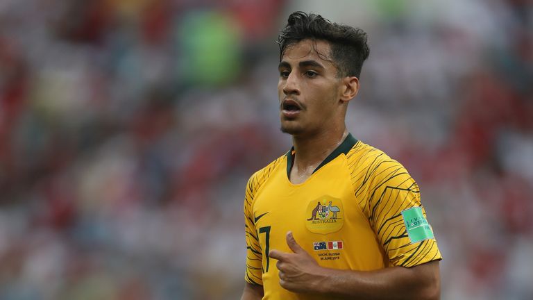 during the 2018 FIFA World Cup Russia group C match between Australia and Peru at Fisht Stadium on June 26, 2018 in Sochi, Russia.