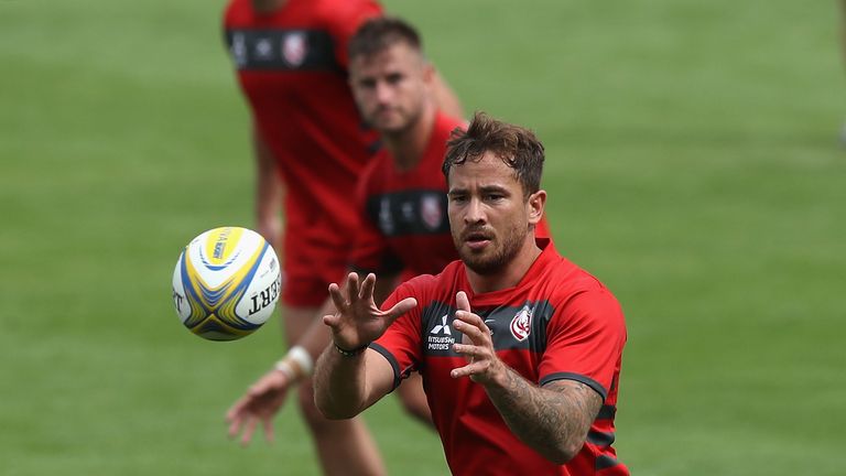 Danny Cipriani during Gloucester training