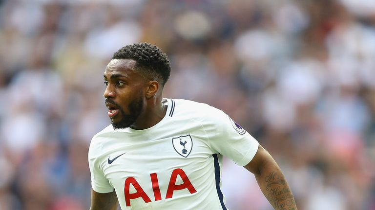 Danny Rose of Tottenham Hotspur in action during the Premier League match between Tottenham Hotspur and Leicester City at Wembley Stadium on May 13, 2018 in London, England