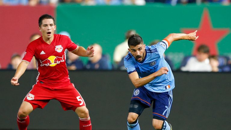 David Villa scored the equaliser for NYCFC in the Hudson River Derby (Pic: USA Today/MLSsoccer)