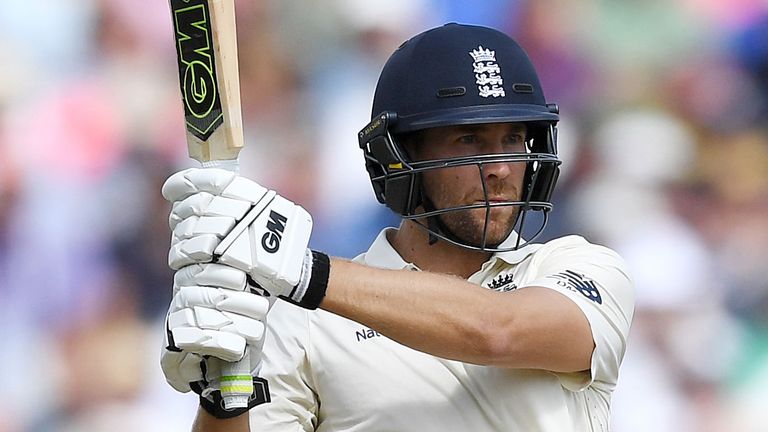 England's Dawid Malan in the second innings of the first Test against India