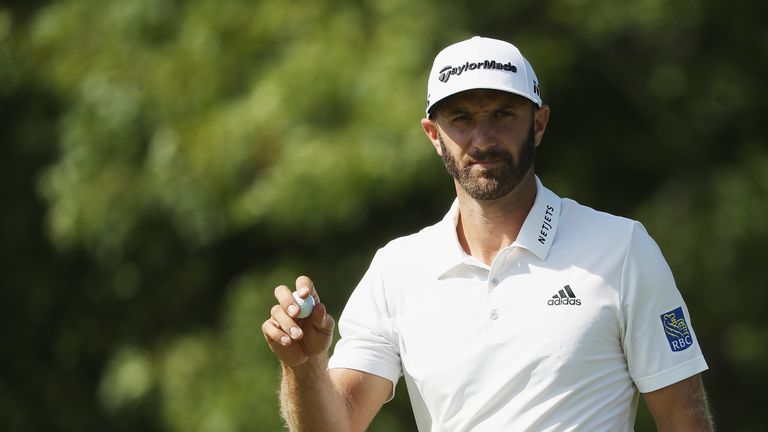 during the first round of the Dell Technologies Championship at TPC Boston on August 31, 2018 in Norton, Massachusetts.