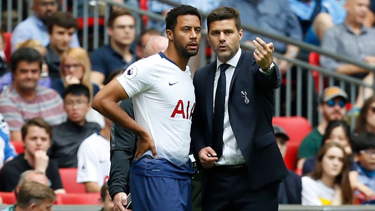 Mousa Dembele came off the bench against Fulham