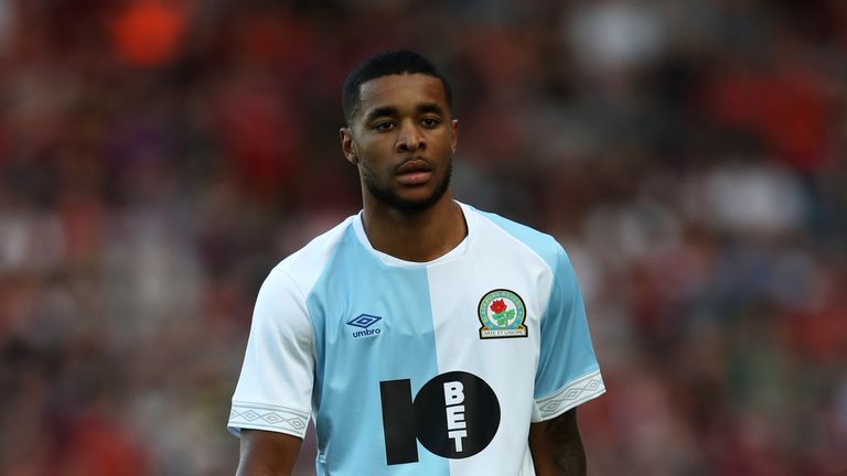 Dominic Samuel of Blackburn Rovers during the Pre-Season Friendly between Blackburn Rovers and Liverpool at Ewood Park on July 19, 2018 in Blackburn, England