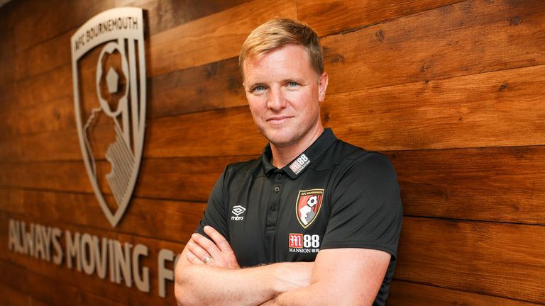 Bournemouth manager Eddie Howe poses for a photograph at the club's training facilities on August 2, 2018