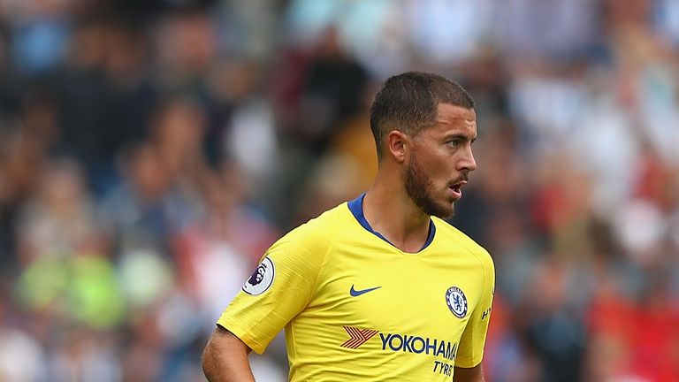 during the Premier League match between Huddersfield Town and Chelsea FC at John Smith's Stadium on August 11, 2018 in Huddersfield, United Kingdom.