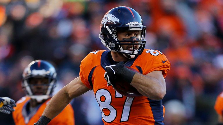 during the AFC Divisional Playoff Game at Sports Authority Field at Mile High on January 12, 2014 in Denver, Colorado.