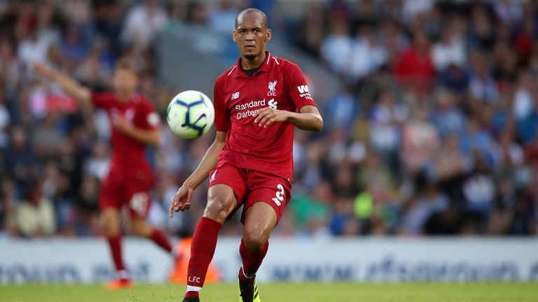 Fabinho has yet to feature for Liverpool in the Premier League since his summer move from Monaco