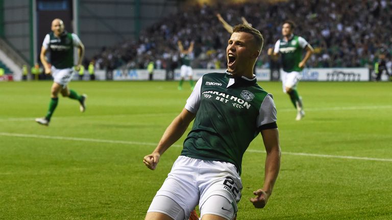 Florian Kamberi has scored four goals in three games in the Europa League qualifiers since re-joining Hibs on a permanent basis this summer. 