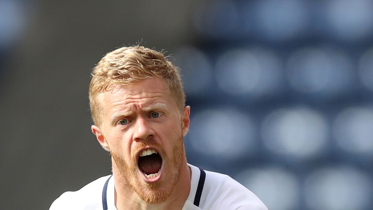 Hibs winger Daryl Horgan, pictured in action for Preston North End