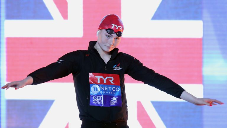 Freya Anderson has been a sensation in Glasgow in the pool