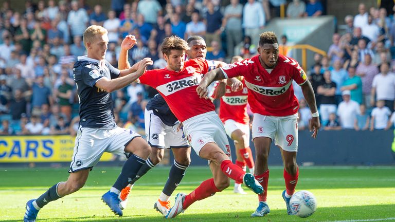 Middlesbrough's George Friend scores an injury-time equaliser