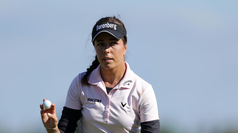  during day one of Ricoh Women&#39;s British Open at Royal Lytham & St. Annes on August 2, 2018 in Lytham St Annes, England.