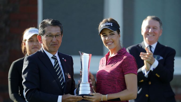  during day four of Ricoh Women's British Open at Royal Lytham & St. Annes on August 5, 2018 in Lytham St Annes, England.