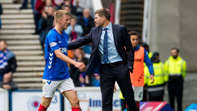 Ross McCrorie gets an early bath  