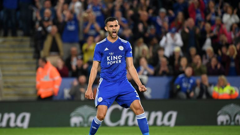  during the Carabao Cup Second Round match between Leicester City and Fleetwood Town at The King Power Stadium on August 28, 2018 in Leicester, England.