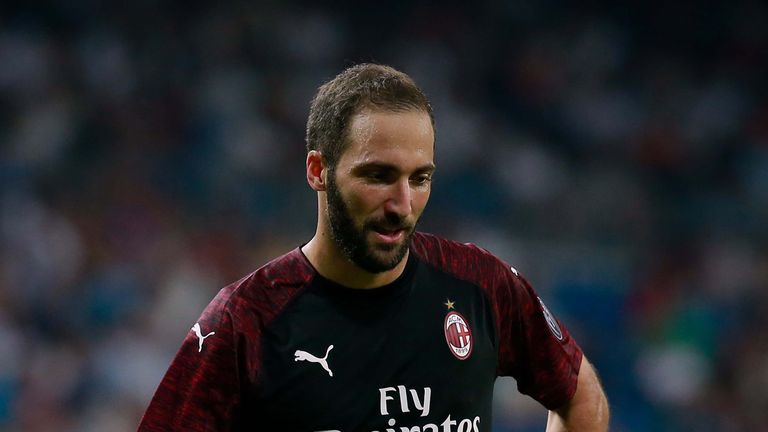 Gonzalo Higuain left Juventus for Milan over the summer