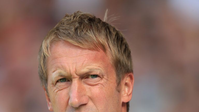 Swansea City manager Graham Potter during the Sky Bet Championship match at Bramall Lane, Sheffield in August 2018