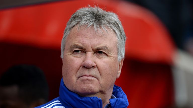 GUUS HIDDINK during the Barclays Premier League match between Sunderland and Chelsea at the Stadium of Light on May 7, 2016 in Sunderland, United Kingdom.