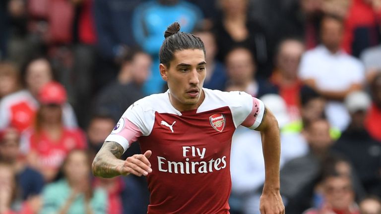 Arsenal's Hector Bellerin v Manchester City