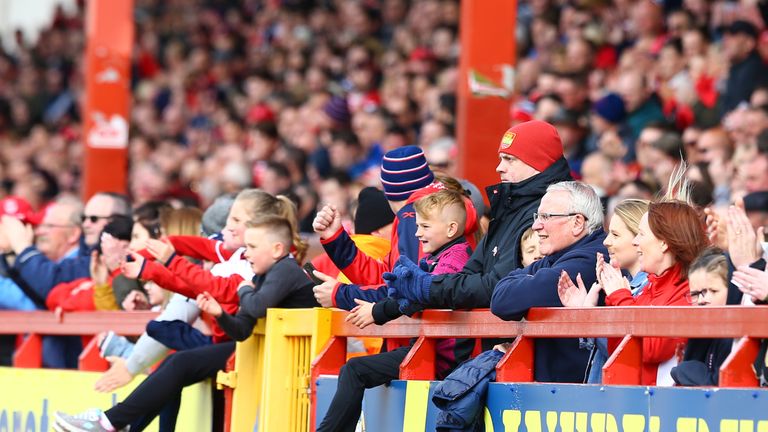 Hull KR fans look on during the BetFred Super League match between Hull KR and Leeds Rhinos at KCOM Craven Park on April 29, 2018 in Hull, England. (Photo by Ashley Allen/Getty Images)