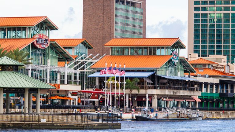 Shooting occurred at GLHF Game Bar in the Jacksonville Landing Complex