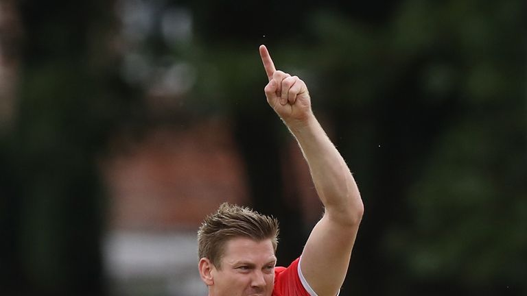 during the Vitality Blast match between Leicestershire Foxes and Lancashire Lightning at Grace Road on July 18, 2018 in Leicester, England.