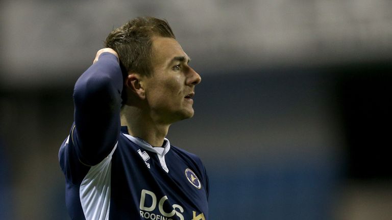 Jed Wallace during the Sky Bet Championship match between Millwall and Cardiff Cityat The Den on February 9, 2018 in London, England.
