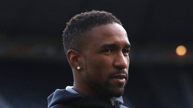  Jermain Defoe of AFC Bournemouth arrive prior to the Premier League match between Newcastle United and AFC Bournemouth at St. James Park on November 4, 2017 in Newcastle upon Tyne, England