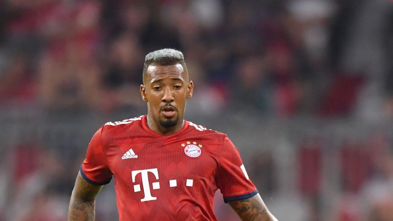 Jerome Boateng in action for Bayern Munich, August 2018