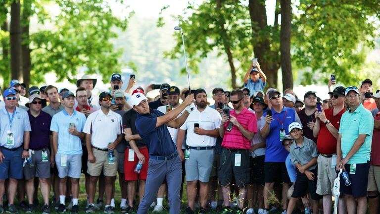 during the second round of the 2018 PGA Championship at Bellerive Country Club on August 10, 2018 in St Louis, Missouri.