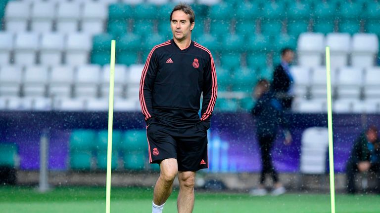 Julen Lopetegui will take charge of his first competitive game for Real against Atletico