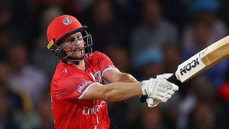 Karl Brown top-scored for Lancashire, who go above Yorkshire in the North Group table