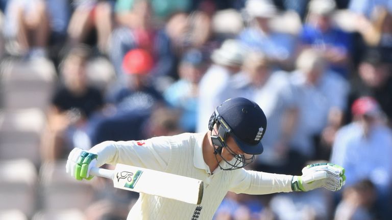 Keaton Jennings during day one of the 4th Specsavers Test Match between England and India at The Ageas Bowl