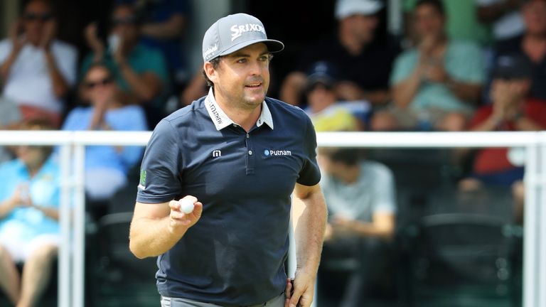 during the third round of The Northern Trust on August 25, 2018 at the Ridgewood Championship Course in Ridgewood, New Jersey.