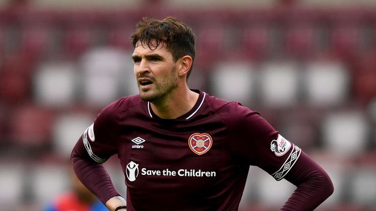 29/07/18 BETFRED CUP GROUP C. HEARTS V INVERNESS (5-0). TYNECASTLE - EDINBURGH. Kyle Lafferty in action for Hearts
