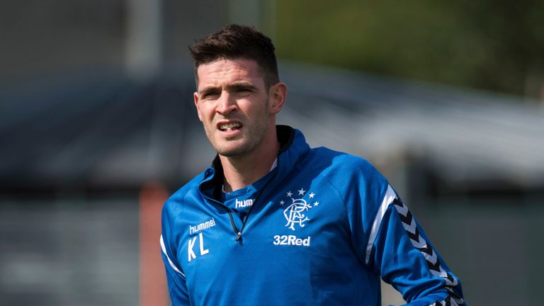 Kyle Lafferty, Rangers training, the Hummel Training Centre, Auchenhowie, 22/08/18