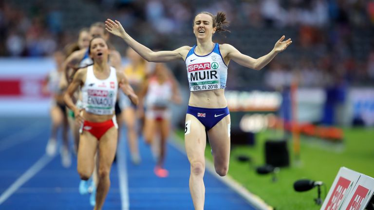 Laura Muir storms to 1500m gold at the Europeans