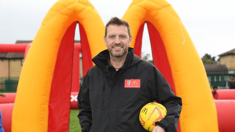 Former Manchester United player Lee Sharpe was speaking at the McDonald’s & West Riding FA Community Football Day in Bradford. These football days are taking place across the UK this summer, giving thousands of children the chance to enjoy the game.  