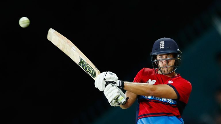 during the Twenty20 International match between Australia and England at Blundstone Arena on February 7, 2018 in Hobart, Australia.