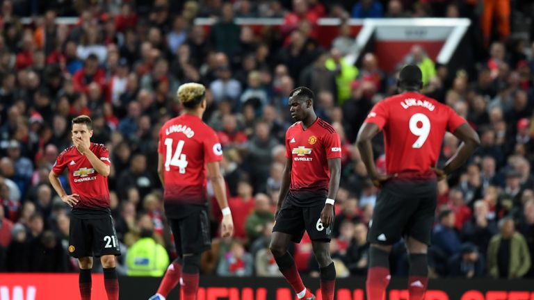  during the Premier League match between Manchester United and Tottenham Hotspur at Old Trafford on August 27, 2018 in Manchester, United Kingdom.