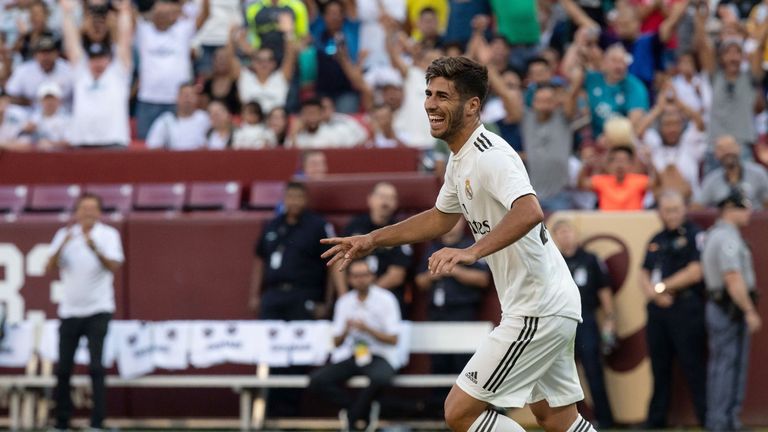 Asensio scored a second-half double for Real