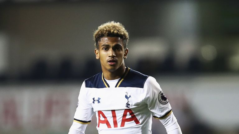 Marcus Edwards in action for Tottenham