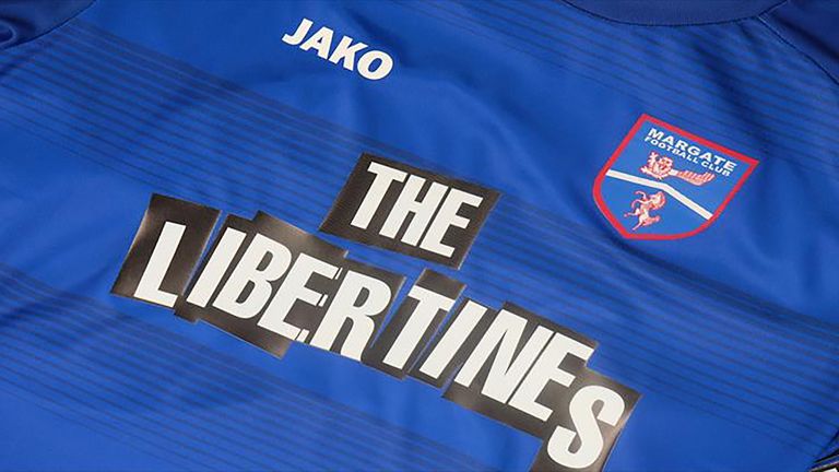 Margate FC have announced The Libertines as shirt sponsors for the 2018/19 season (Margate FC)