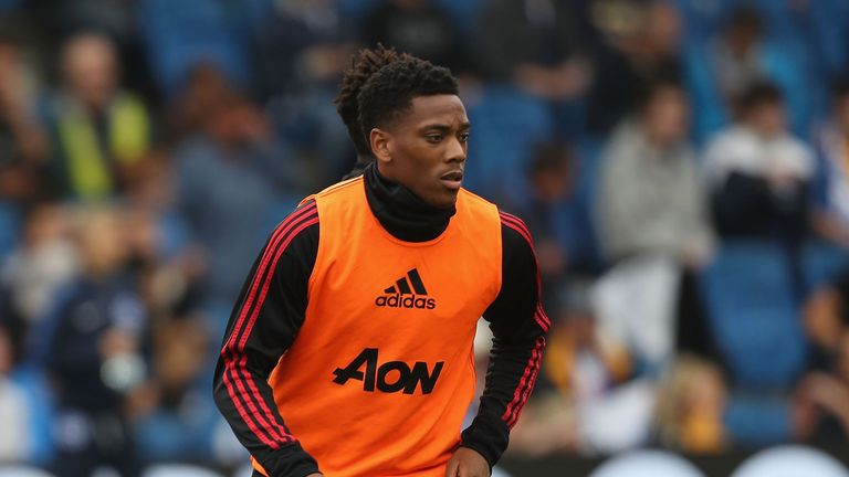Anthony Martial gets a rare start for United